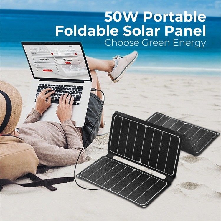 Panel Surya Monokristalin 18V 50W untuk Ponsel Desain Portable dan Versatile