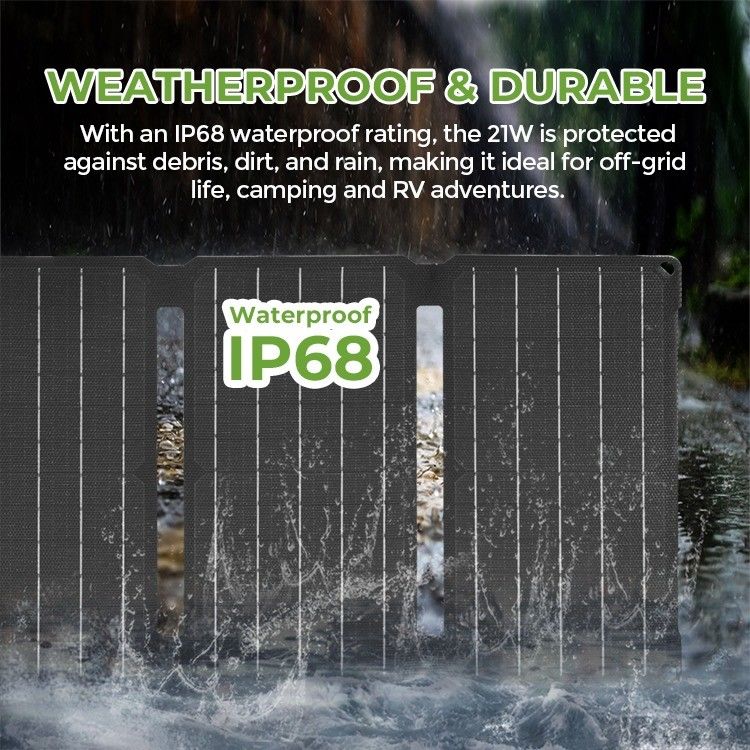 190*356*30mm Monocrystalline Silicon Solar Panel untuk Pemanfaatan Listrik Camping Portable