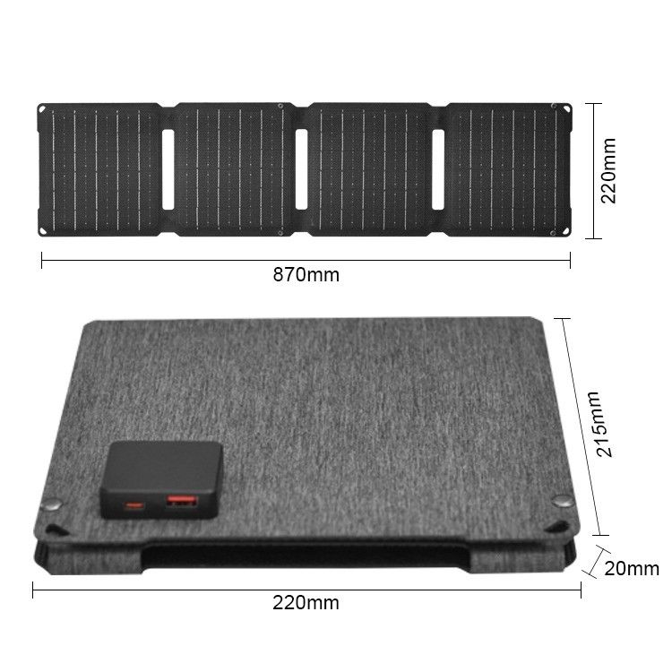 Panel Surya Lipat 30W 12V Alat Esensial Anda untuk Pengisian Ponsel Portable