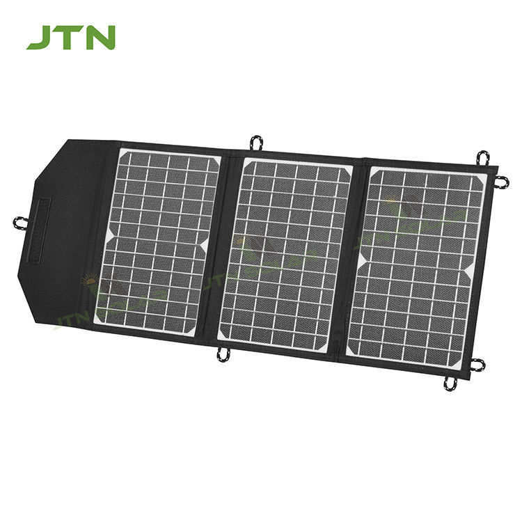 Customized Outdoor Camping ETFE 21W Foldable Solar Charger Foldable Portable Solar Panels dengan Port USB