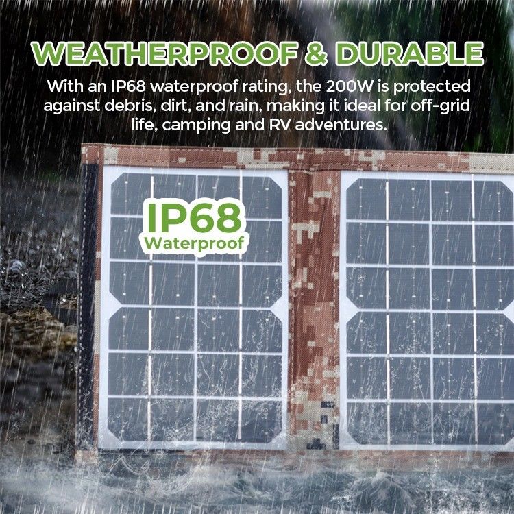 156.75mmx156.75mm Ukuran Sel 6W Panel Surya Portable dan Lipat untuk Camping Luar Ruang