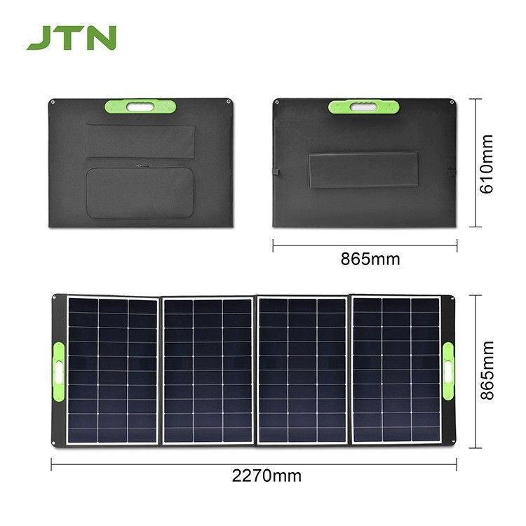 Panel Surya Lipat 300W untuk Ebike MONO Sel Surya Disesuaikan Dukungan OEM / ODM
