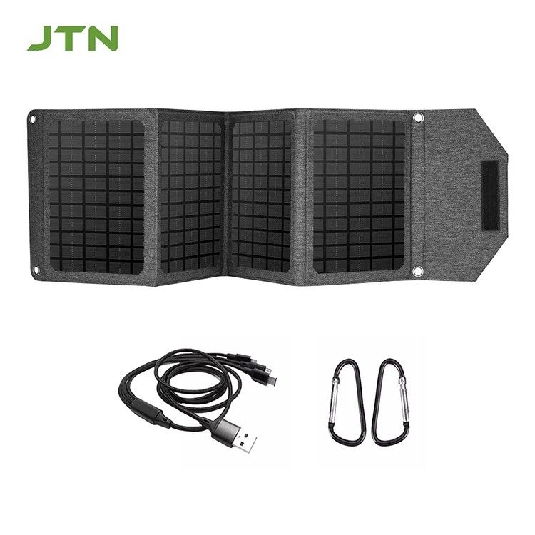 Teknologi MPPT Portable Solar Charger 24w Foldable Solar Panel untuk pengisian telepon