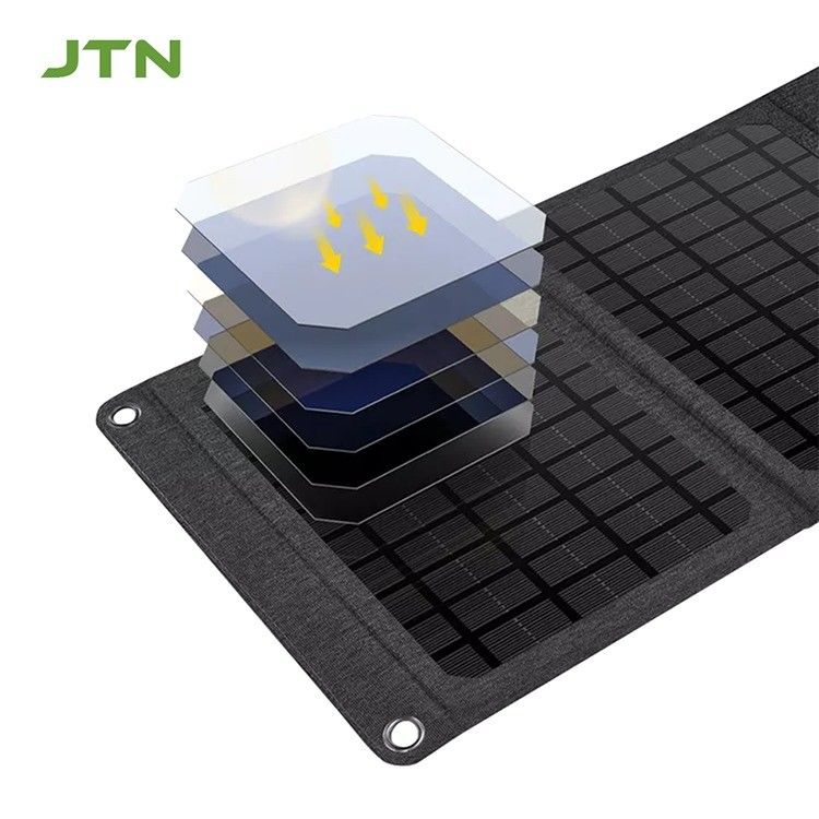 Teknologi MPPT Portable Solar Charger 24w Foldable Solar Panel untuk pengisian telepon