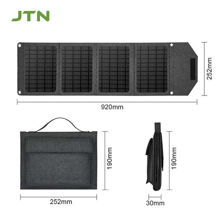 Desain lipat Solar Panel Charger 24W/30W untuk Laptop dan Telepon Outdoor Camping