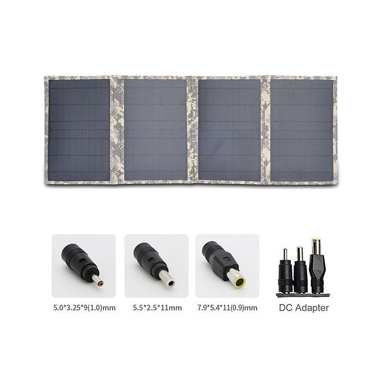 Pengisi daya panel surya lipat 70w 80w CE/FCC/ROHS/PSE Bersertifikat untuk kegiatan di luar ruangan