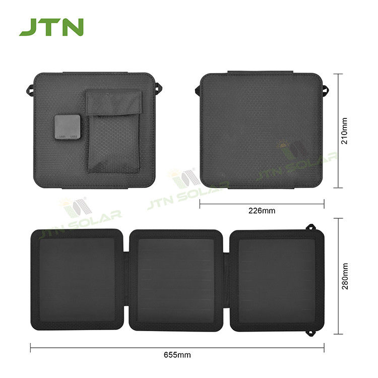 Camping 21W lipat Daya Surya Mobile Charger Portable Panel Surya dengan USB Port