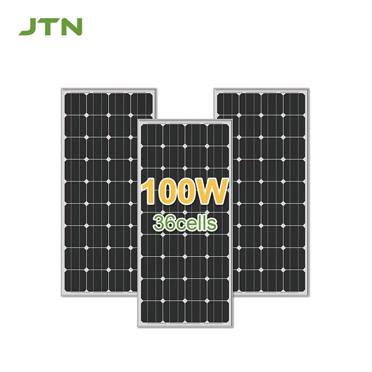 Panel kecil 50W 70W 100W Panel surya Panel bergelombang hitam untuk sistem kecil 12V 48V