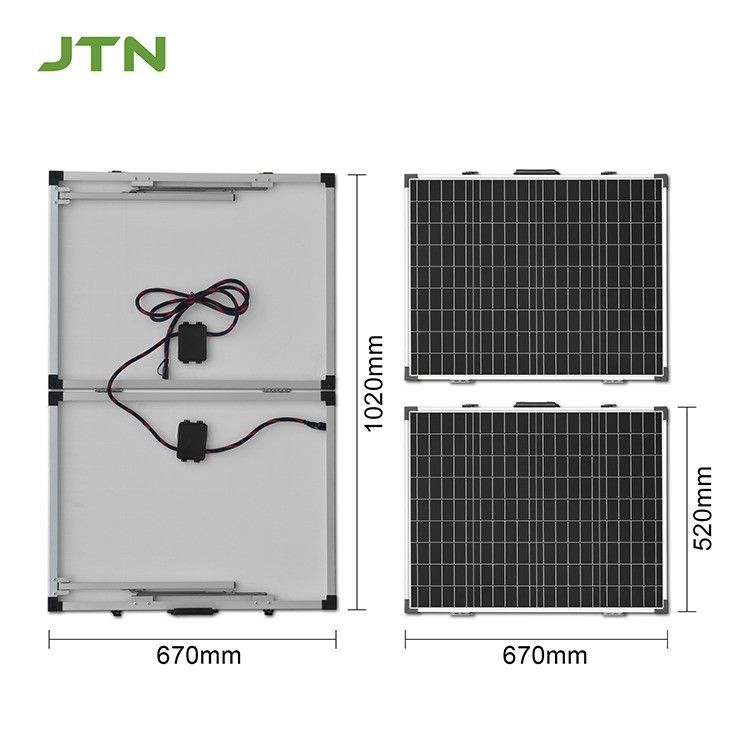 Champing Mono 100W PV Folding Solar Panel CE/FCC/ROHS/PSE Sertifikasi 12 Tahun Pengerjaan