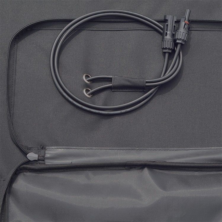 156.75mmx156.75mm Sel 100W Tas Surya Lipat dengan MC4 USB Output dan Desain Portable