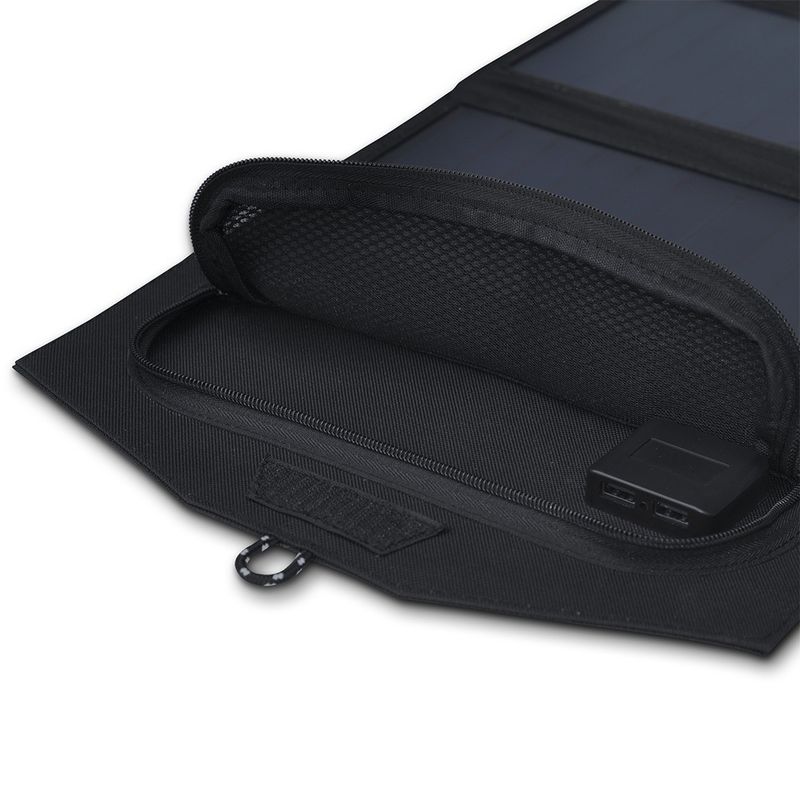 PERC Cell Size 125mmx125mm 21W All-in-One Foldable Solar Panel Charger untuk berkemah