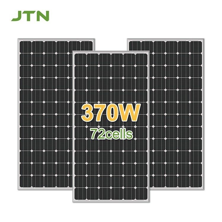 Teknologi PERC 370w 375w 48v Panel Surya Monokristalin untuk Rumah 156.75mmx156.75mm