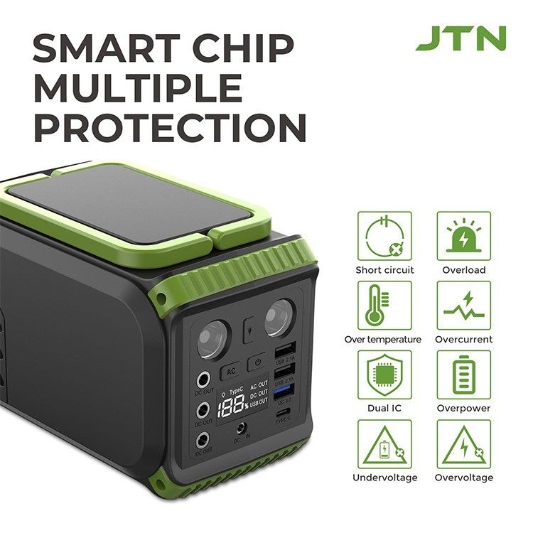 Outdoor Camping Panel Surya Powerstation Portable Generator Lifepo4 Lithium 110V 200W
