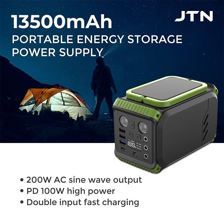 Outdoor Camping Panel Surya Powerstation Portable Generator Lifepo4 Lithium 110V 200W