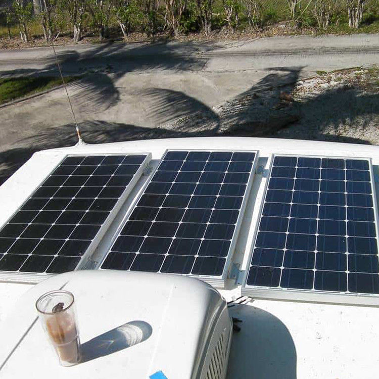 Monocrystalline Solar Voltage Cell Panel PV Film Ringan 250 Watt 18V 30V 36V Untuk Energi RV