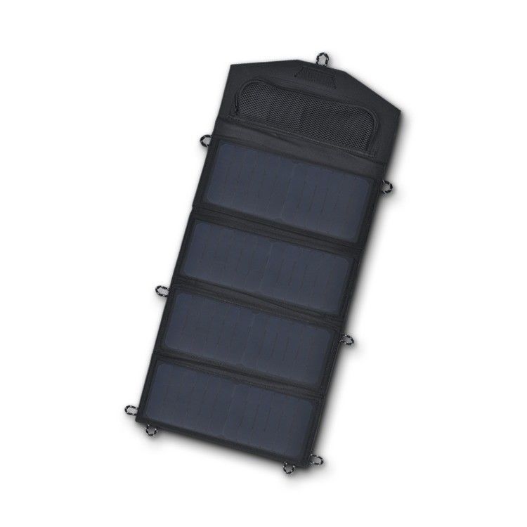 Free Logo Print 28W Portable Solar Panel untuk Camping Boat dan Off-Grid Aplikasi