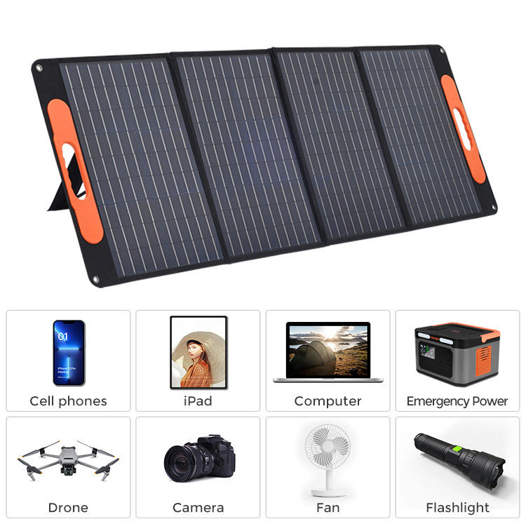 Fleksibel Ringan Portable Solar Panel Monocrystalline Silicon Untuk Caravan Luar 120w