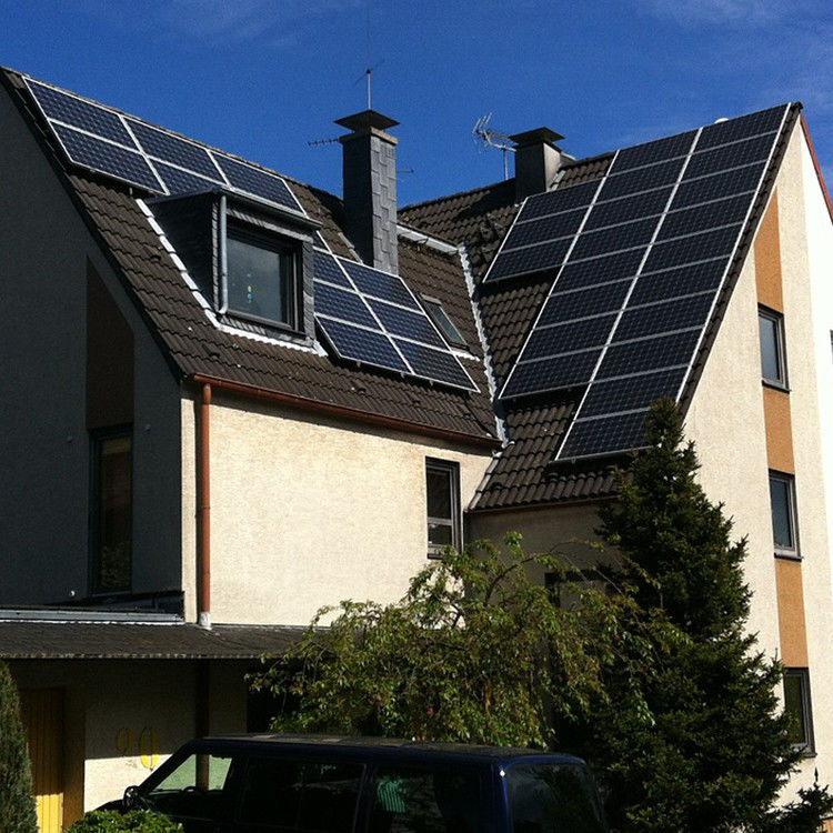 Black Shingle 100W 170W Black Mono PV Panel dengan bahan permukaan PET/ETFE/GLASS